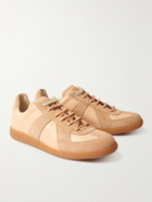 MAISON MARGIELA - Replica Leather and Suede Sneakers - Neutrals