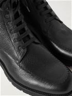 Manolo Blahnik - Dolomite Full-Grain Leather Lace-Up Boots - Black