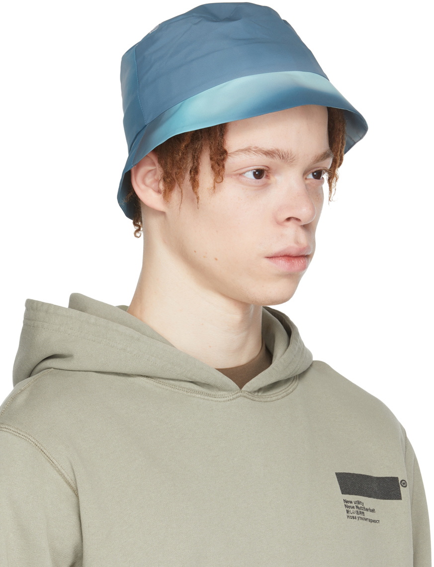 Affxwrks Blue Polyester Bucket Hat Affxwrks