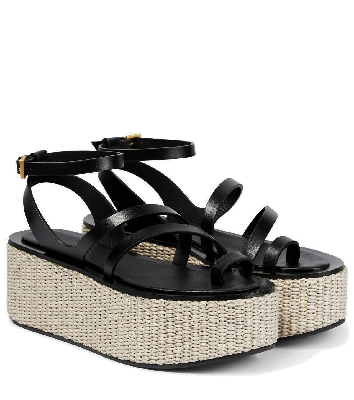 VIP【送料関税込】MAX MARA black buckle-fastening sandal Sandals black | Max Mara