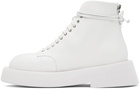 Marsèll White Gomme Gommellone Boots