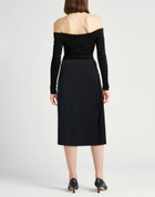 Peserico Womens Midi skirt Midnight in Blue