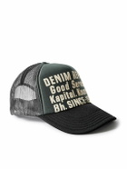 KAPITAL - Printed Scuba and Mesh Trucker Cap