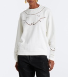 Marant Etoile Vella embroidered cotton sweatshirt