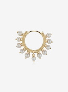 MARIA TASH 18K Yellow Gold Pearl Coronet Hoop Earring