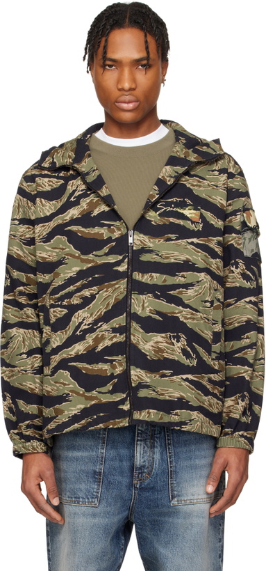 Givenchy Black Embroidered Patches Motel Windbreaker Jacket Givenchy