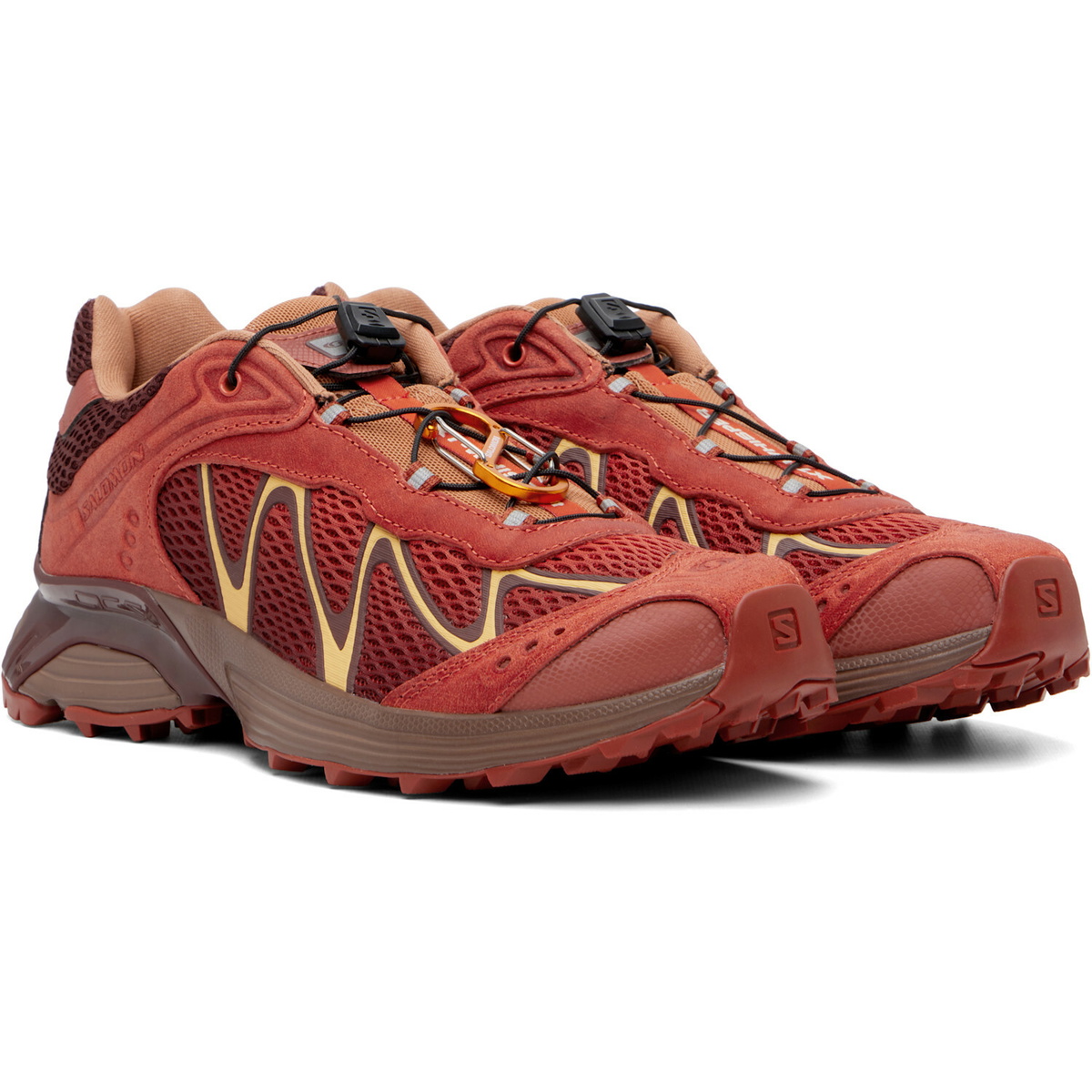 Salomon Brown & Orange XT-Whisper 'Red Ashes' Sneakers