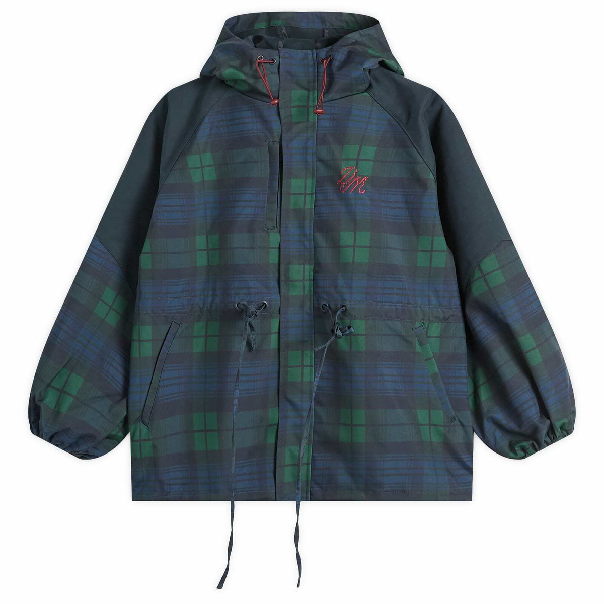 Damson Madder Women's Liu Check Raincoat in Navy