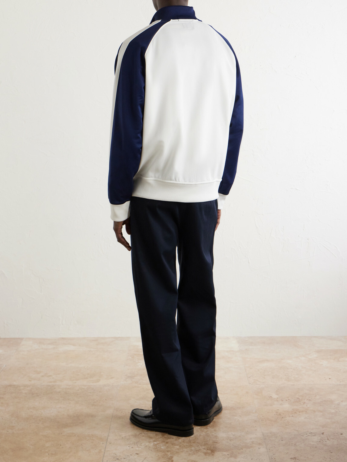 Polo Ralph Lauren - Wimbledon Logo-Embroidered Cotton-Blend Piqué Zip-Up Sweatshirt - White