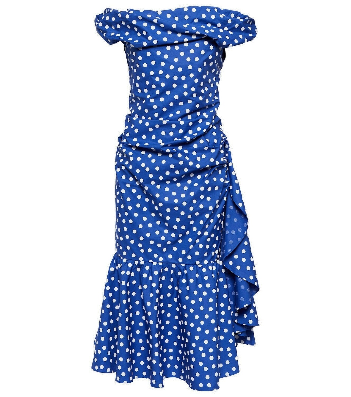 Vivienne Westwood Polka-dot off-shoulder midi dress Vivienne Westwood
