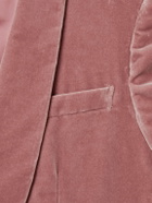 Kingsman - Harry Slim-Fit Shawl-Collar Cotton-Velvet Tuxedo Jacket - Pink
