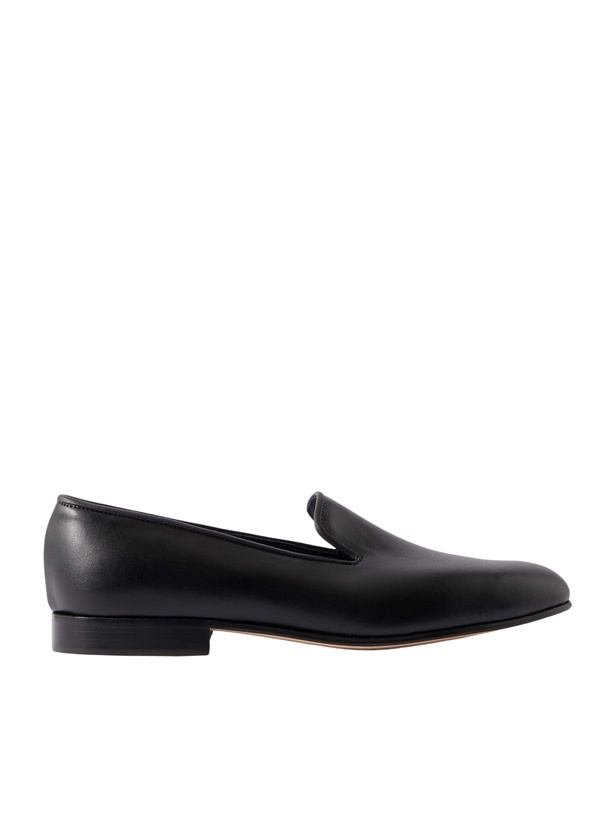 Photo: George Cleverley - Albert Leather Slippers - Black
