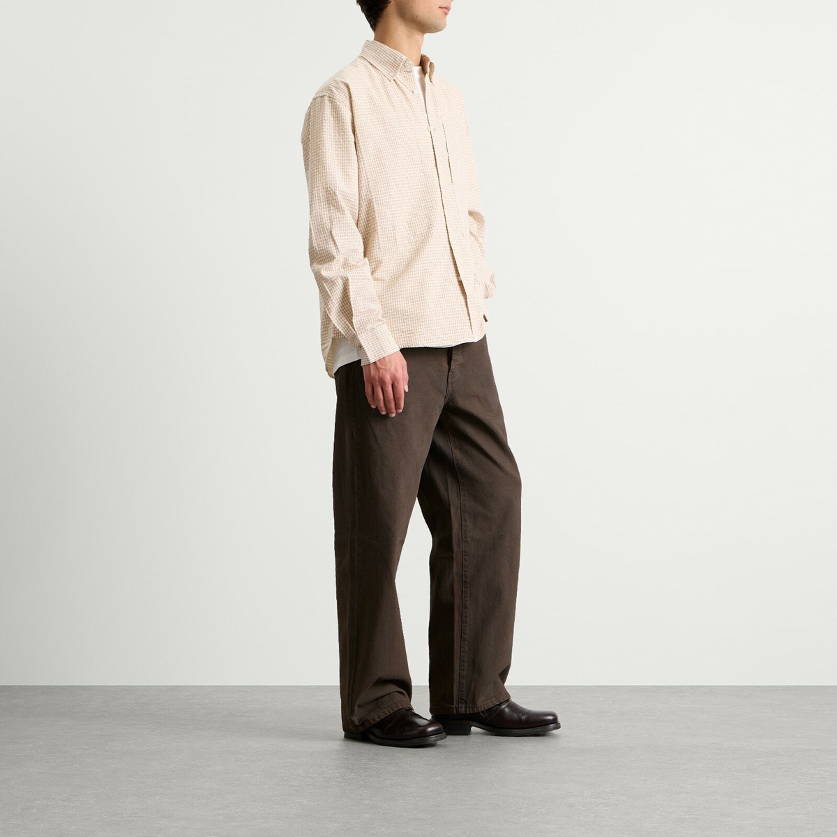 Larriet Men's Walé Wide Leg Jean in Mud Wash