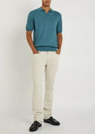 Aurélien Merino Wool Polo Shirt Light Green