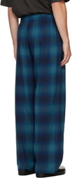 We11done Blue Flannel Lounge Pants