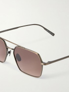 Garrett Leight California Optical - Alta Hexagon-Frame Titanium Sunglasses