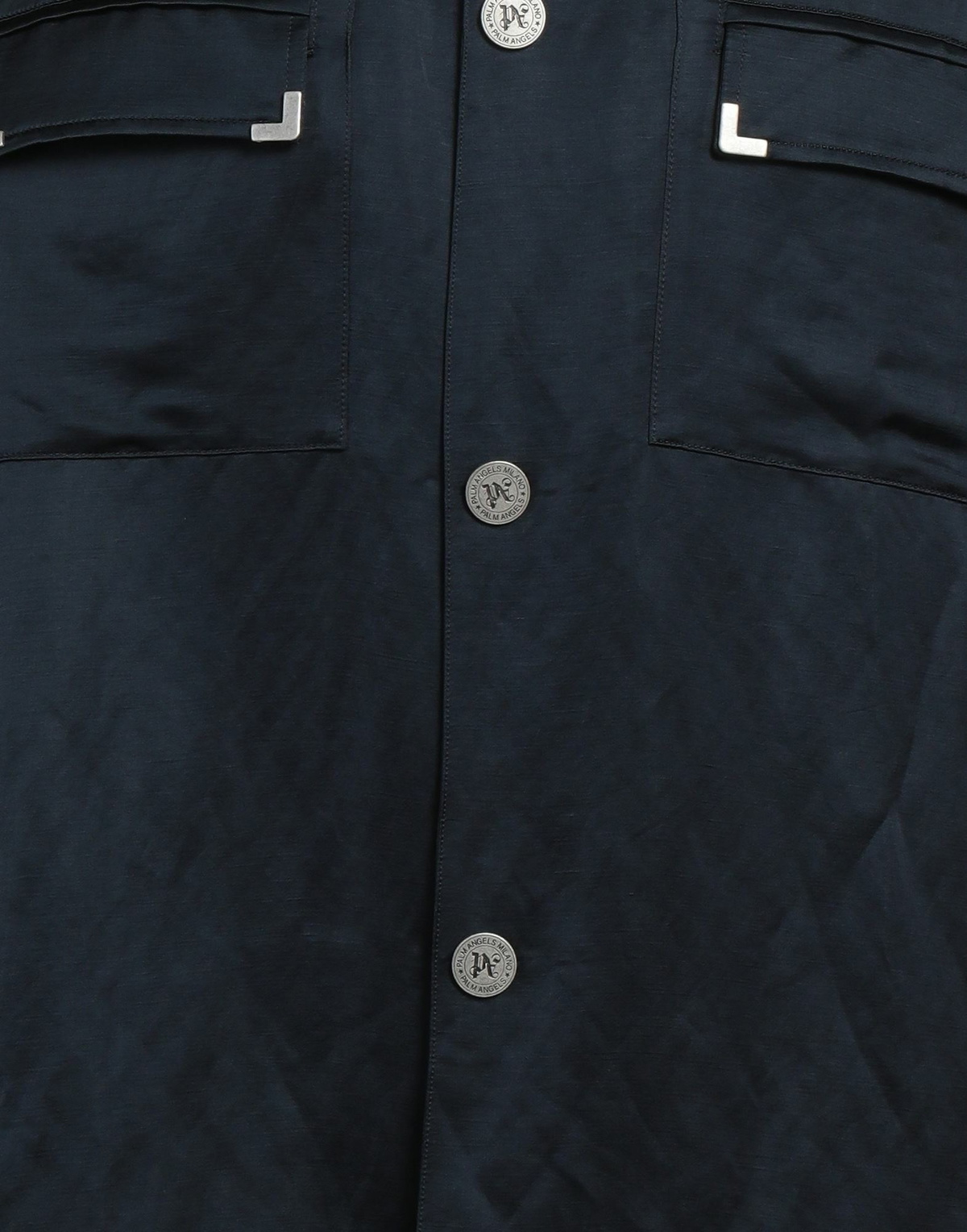 Palm Angels Mens Shirt Midnight in Blue