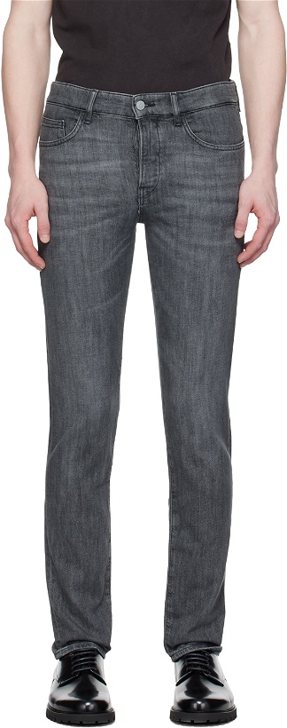 Photo: BOSS Gray Slim-Fit Jeans