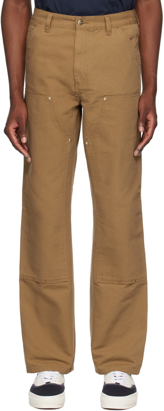 Photo: Carhartt Work In Progress Brown Double Knee Trousers