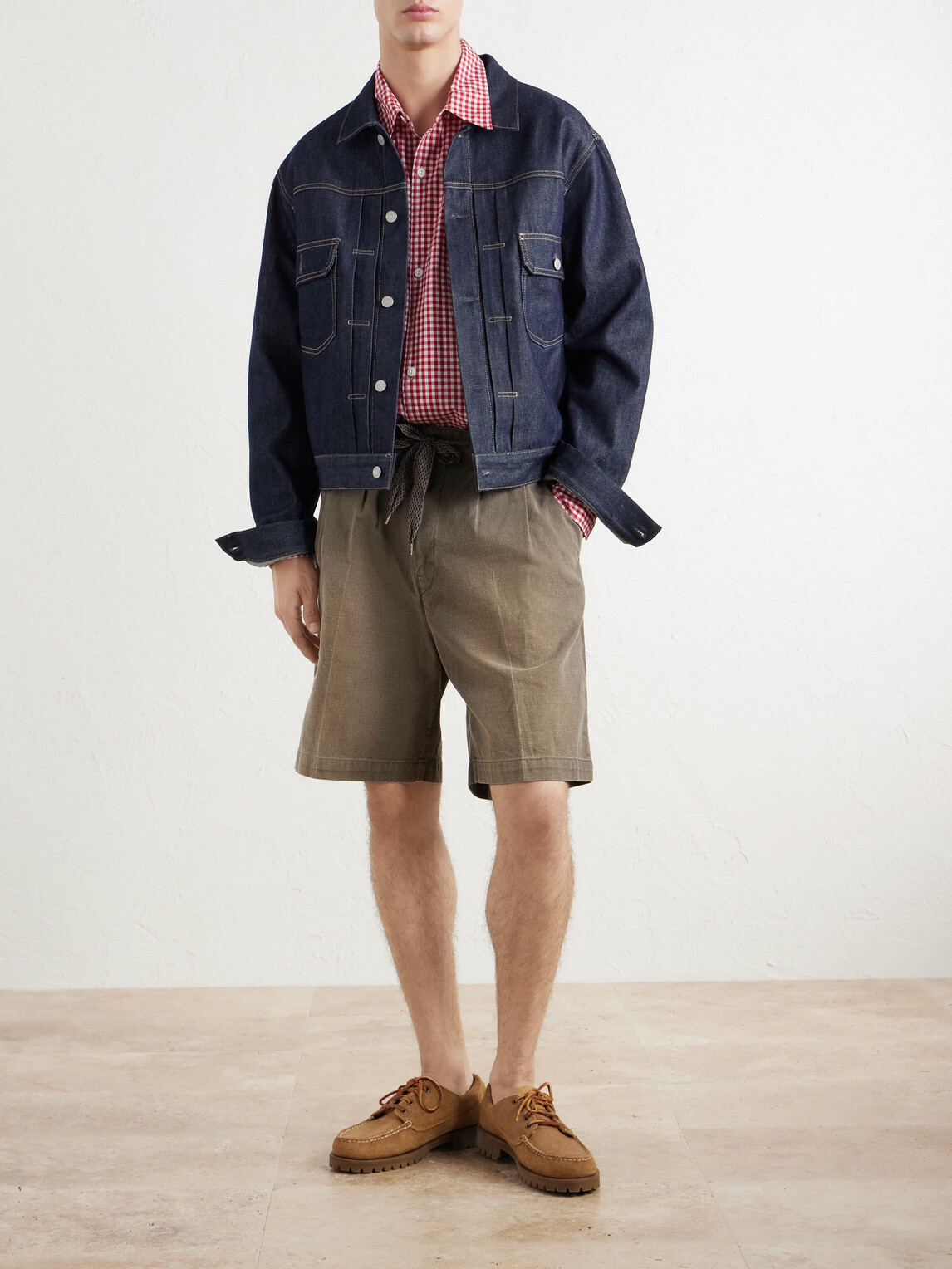 KAPITAL - Easy Straight-Leg Cotton-Canvas Shorts - Green