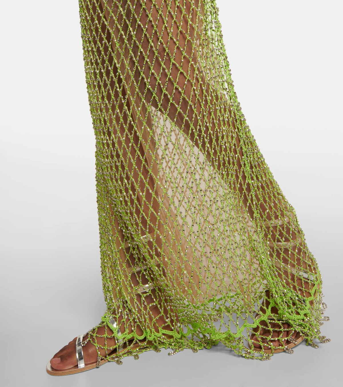 Self Portrait Beaded fishnet maxi dress Self Portrait