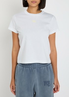 Alexanderwang.t Logo-appliquéd Cotton T-shirt White