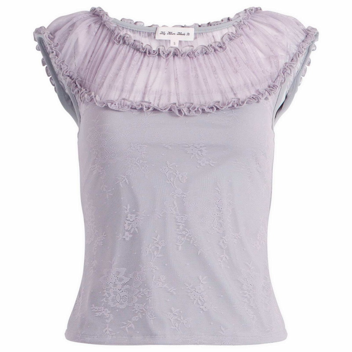 Photo: My Mum Made It Women's Ruffled Halo Top in Wisteria