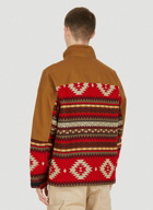 x Carhartt WIP Hooded Print Jacket in Brown
