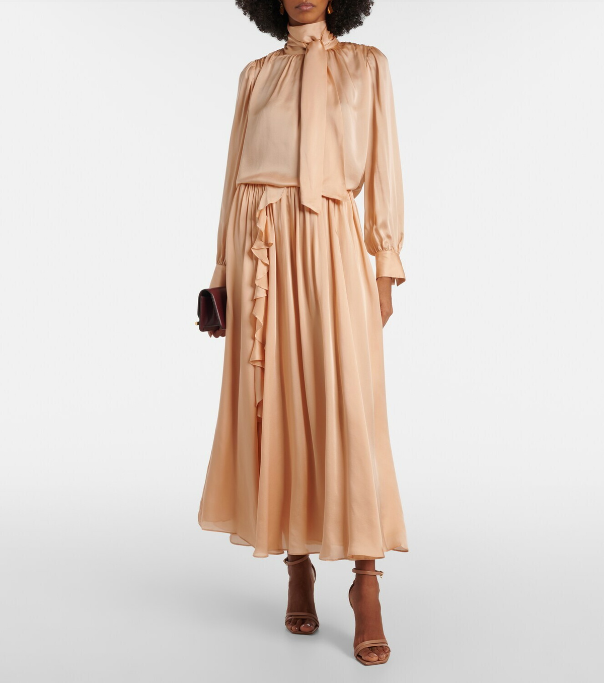 Ulla Johnson Ornament tie-neck silk chiffon blouse