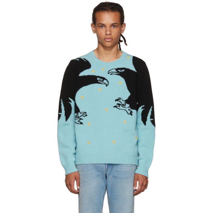 Photo: Gucci Blue Loved Eagle Sweater
