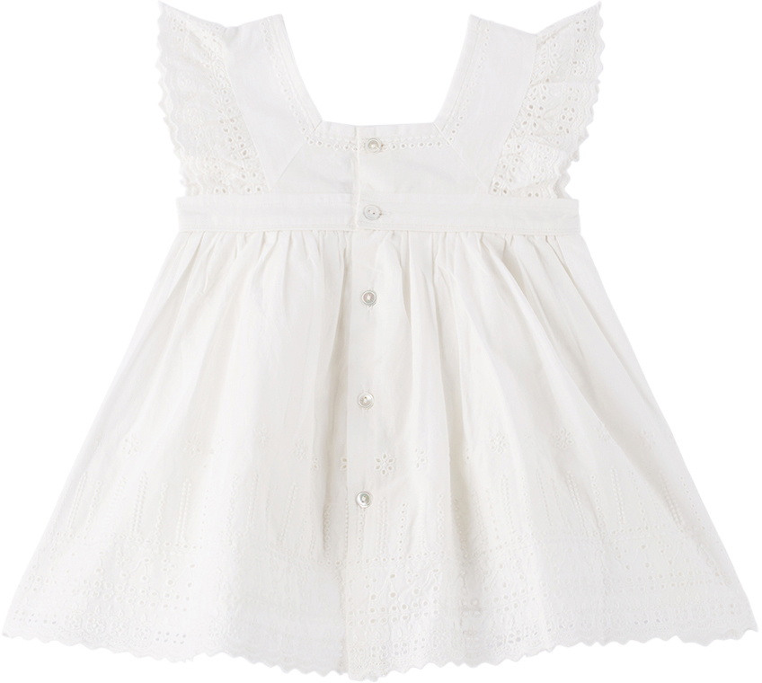 Bonpoint Baby White Alexandrina Dress Bonpoint
