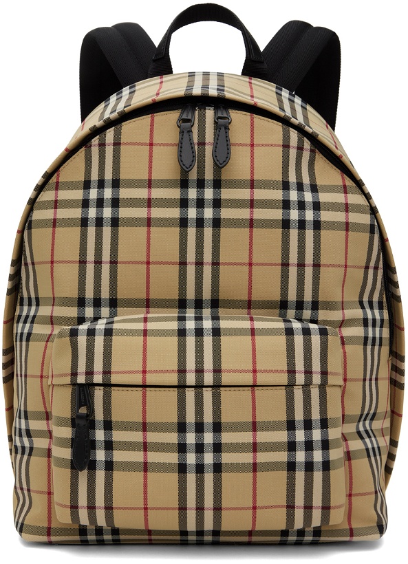Photo: Burberry Beige Check Backpack
