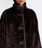 Joseph Ari reversible leather and shearling coat