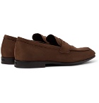 Tod's - Nubuck Penny Loafers - Men - Brown