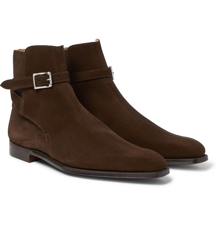 Photo: George Cleverley - Morris Suede Chelsea Boots - Brown