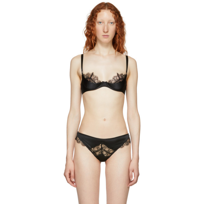 Photo: Kiki de Montparnasse Black Sensuel Silk Quarter Cup Bra