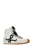 Loewe White Nylon And Suede Ballet Runner 2.0 Sneakers