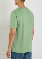Gant Logo-embroidered Cotton T-shirt Light Green