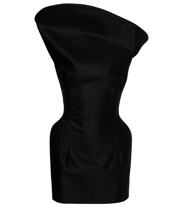 Photo: Magda Butrym Asymmetric cotton corset dress