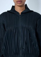 Pleats Please Issey Miyake Pleated Zip-Up Jacket