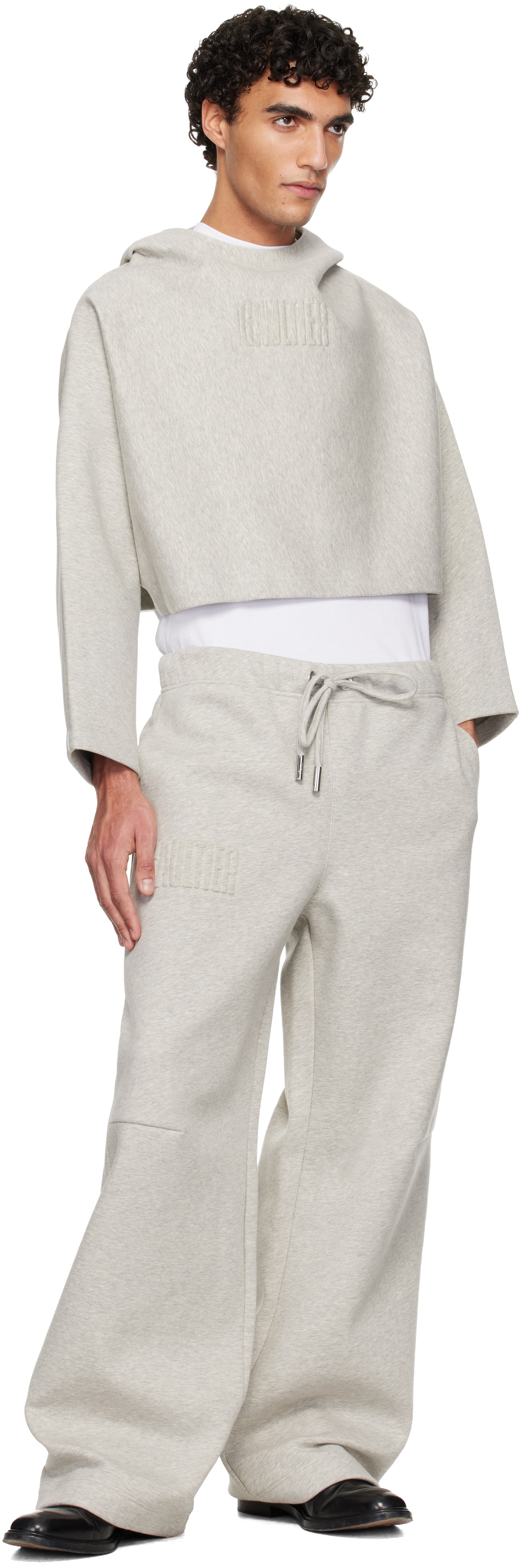 Jean Paul Gaultier Gray 'The Embossed Gaultier' Lounge Pants