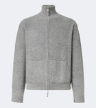 Allude Wool and cashmere zip-up sweater