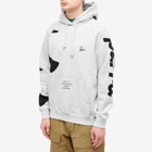 By Parra Men's Clipped Wings Hoody in Heather Grey