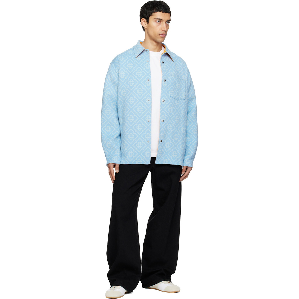 Casablanca Blue Double Faced Overshirt