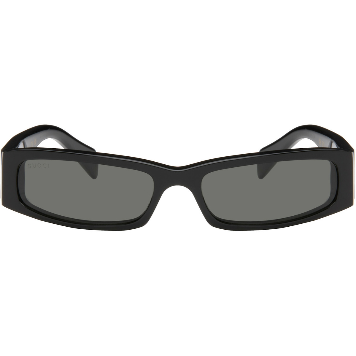 Gucci Black Rectangular Squared Sunglasses