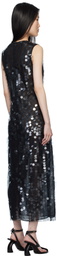 16Arlington Black Tovia Midi Dress