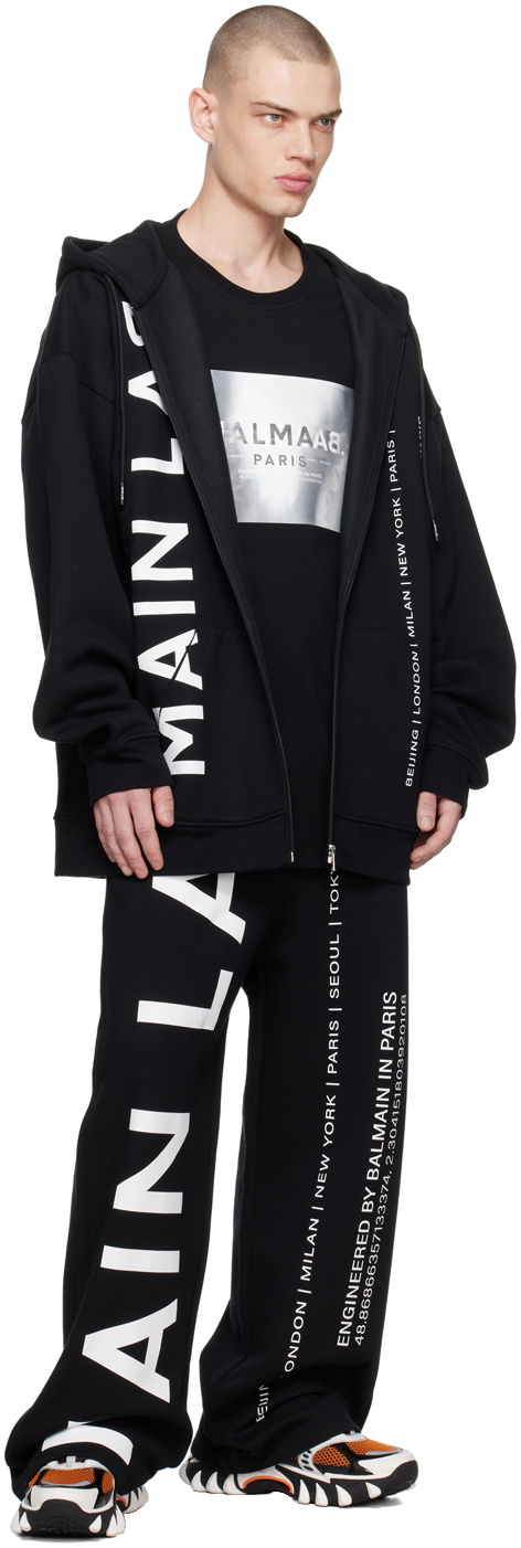 Balmain Black Hologram T-Shirt Balmain