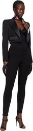 Dolce&Gabbana Black Jersey Milano Rib Leggings