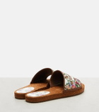 Dolce&Gabbana Floral espadrille slides
