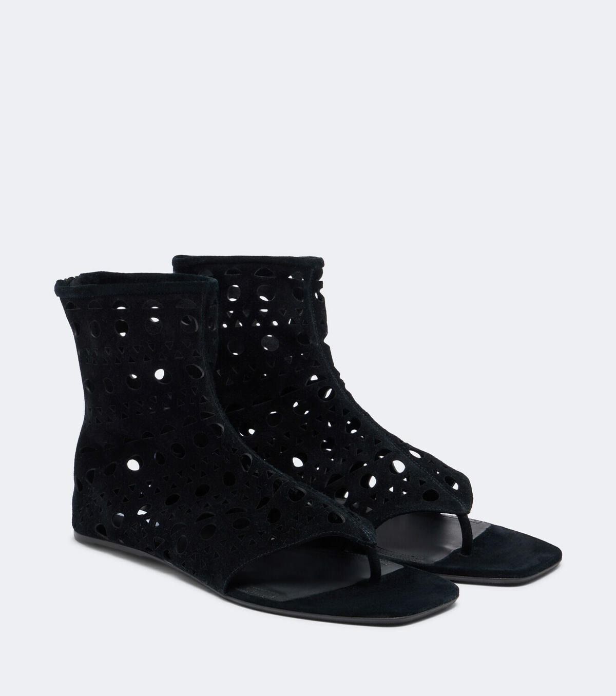 Alaïa Neo Vienne suede thong sandals